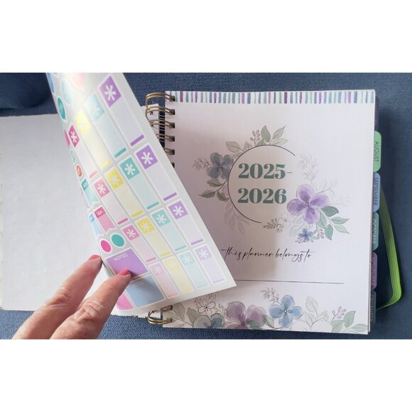 17 Month Planner JUNGLE ANIMALS Aug 25-Dec 2026 Weekly Planning Note Page Gift - Picture 5 of 15